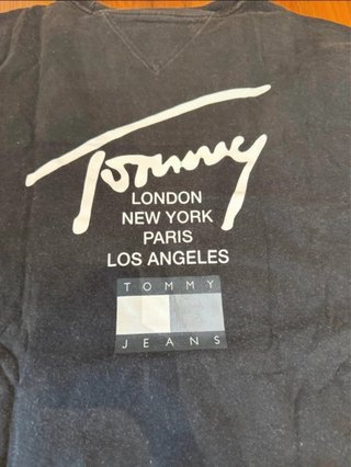 Camiseta Tommy Jeans Negra Talla L Logo
