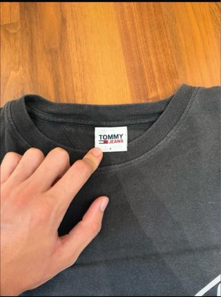 Camiseta Tommy Jeans Negra Talla L Logo