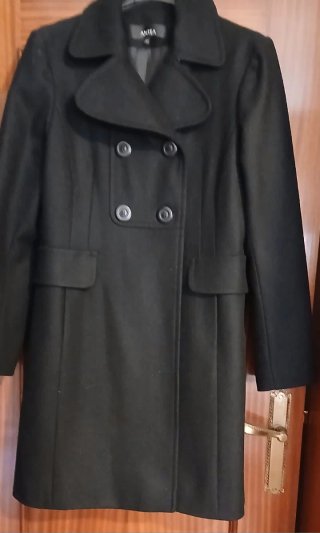 Abrigo ANTHA negro mujer