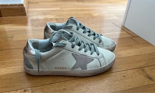 Zapatillas Golden Goose GGDBA Blancas y Plateadas