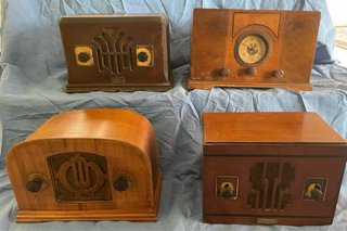 Lote 4 radios antiguas válvulas