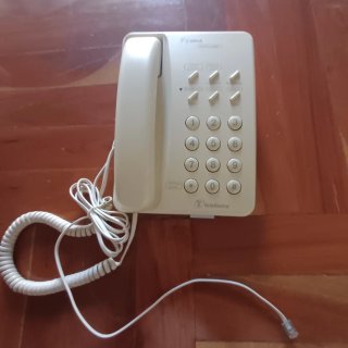 2 teléfonos fijo Telefónica beige modelo Forma