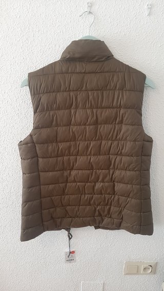 Chaleco Lefties Mujer Talla L Marrón Nuevo con Eti