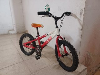 Bicicleta Infantil Monty Roja y Blanca