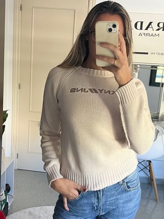 Jersey DKNY Beige y2k retro