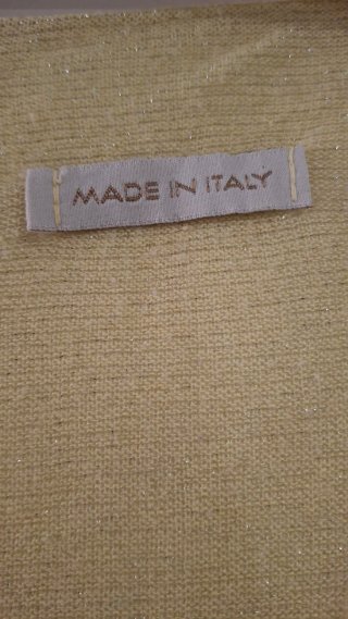 Top tirantes dorado Made in Italy
