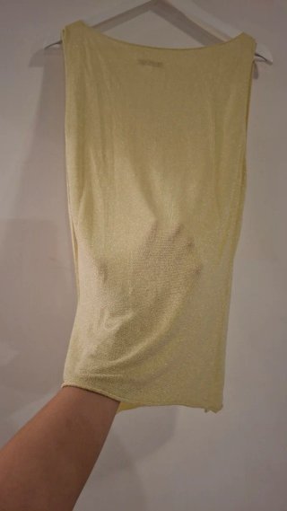 Top tirantes dorado Made in Italy