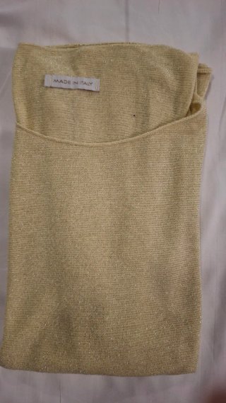 Top tirantes dorado Made in Italy