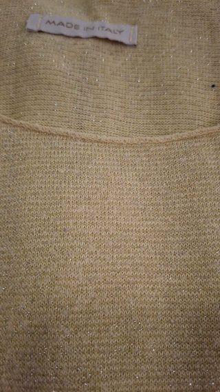 Top tirantes dorado Made in Italy