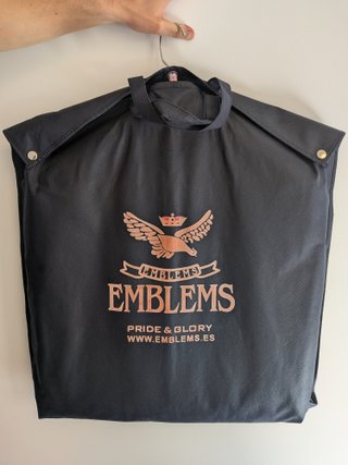 Traje de hombre Emblems negro talla 52