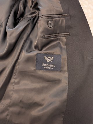 Traje de hombre Emblems negro talla 52