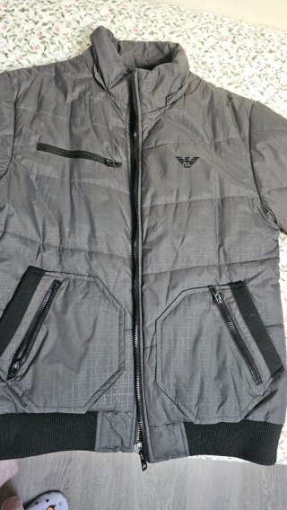 Abrigo Armani Gris Talla XL