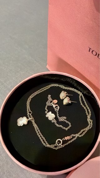Conjunto Tous Plata y Nácar
