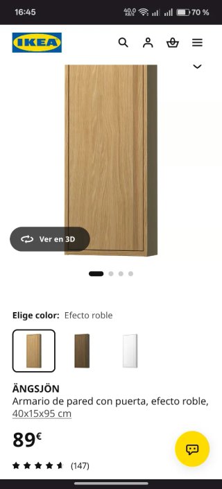 Armadio bagno Ikea Rovere ÄNGSJÖN