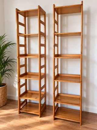 Pack 2 Estanterías de Madera de Pino