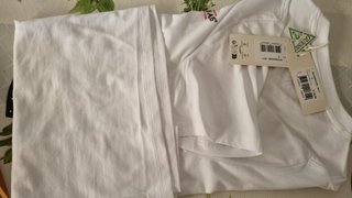 CAMISETA GUESS JEANS BLANCA TALLA S SLIM FIT NUEVA