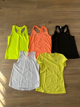Pack 5 Camisetas Deportivas Mujer