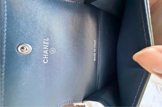 Portafoglio Chanel Camelia Grigio