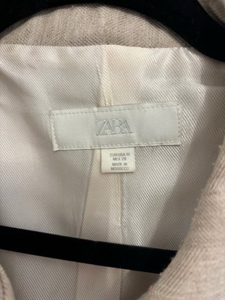 Conjunto Zara Beige Chaqueta y Pantalón