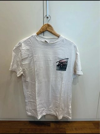 Camiseta Tommy Jeans Blanca Talla M Gráfico