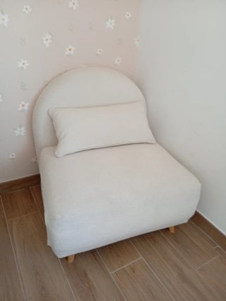 Divano singolo beige a 3 posizioni