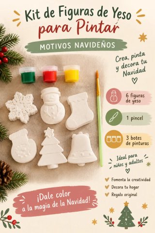 Kit de figuras navideñas DIY