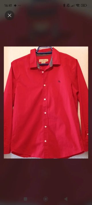 Camisa roja H&M niño talla 1,70cm