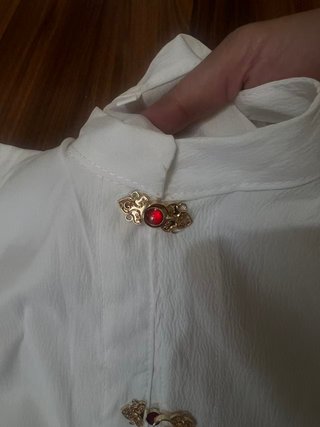 Falda Hanfu Mamian estilo chino roja
