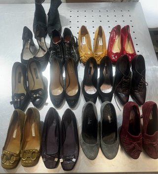 Lote de 13 pares de zapatos mujer talla 36