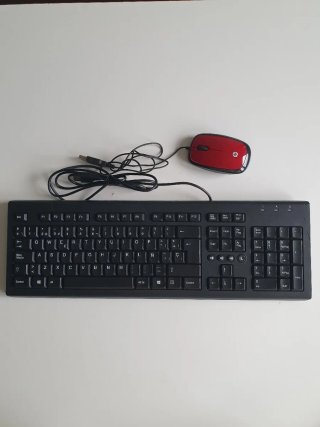 Teclado y Ratón HP con Cable USB