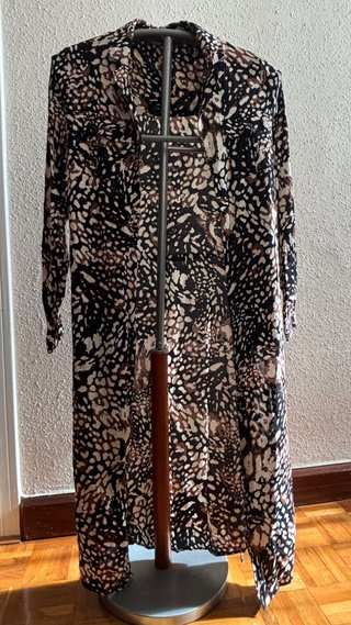 Vestido largo estampado
