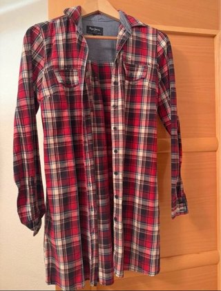 Vestido Pepe Jeans cuadros manga larga