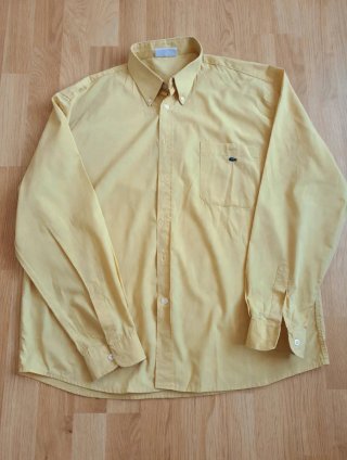 Camisa Lacoste Amarilla Vintage Talla L
