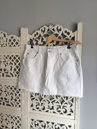 Minifalda vaquera blanca