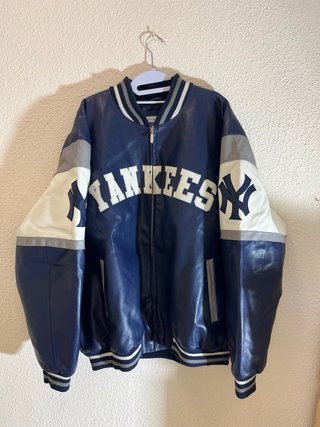 Chaqueta Vintage Yankees MLB Cuero