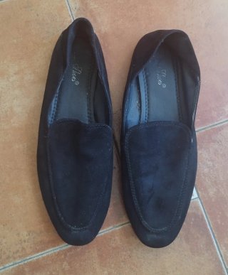 Mocasines Negros Talla 39