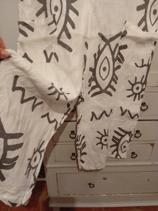 Mono blanco estampado M