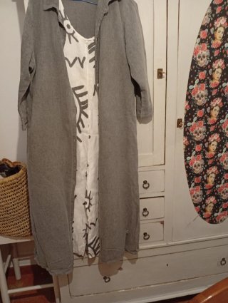 Mono blanco estampado M