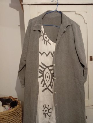 Mono blanco estampado M