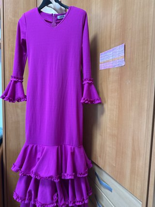 Vestido gitana buganvilla volantes
