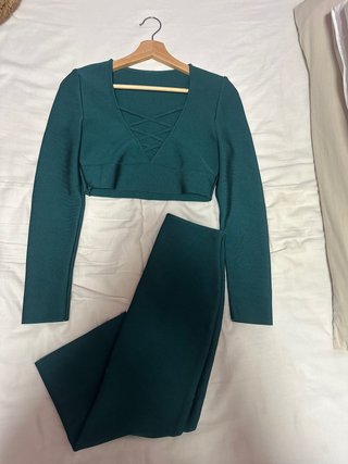 Conjunto Bandage Verde Esmeralda