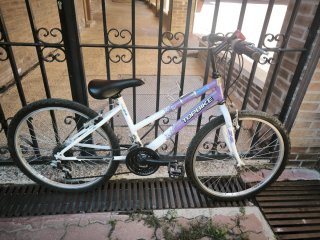 Bicicleta Topbike 24 Morada y Blanca