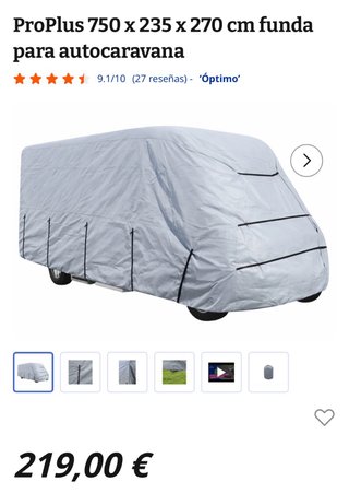 Funda para Autocaravana ProPlus 750x235x270 cm