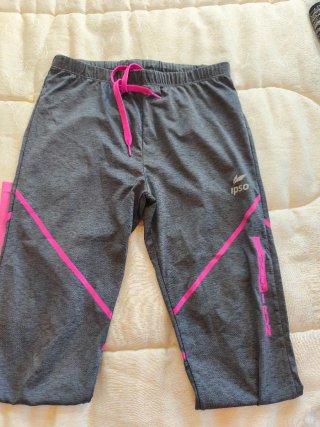 Pantalón Deportivo Ipso Gris y Rosa Talla M