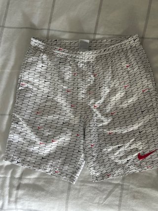Bañador niño Nike blanco con logo