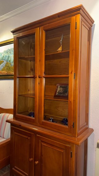 Vitrina Mueble Madera Cristal en perfecto estado