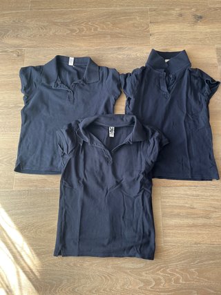 Pack 3 polos negros