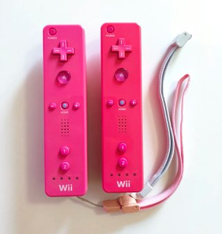 Wii Remote Rosa x2