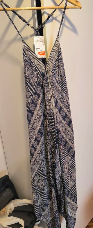 Vestido largo estampado sin estrenar