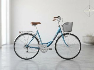 Bicicleta Paseo Vintage Azul con Marchas